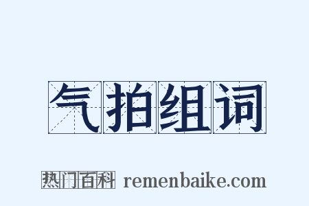 气拍组词是什么意思的图片